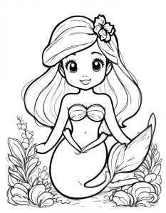 Ariel coloring pages Ariel coloring pages