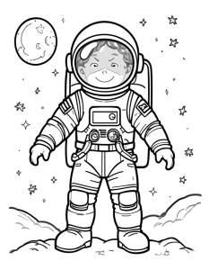 Astronaut coloring page