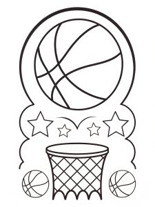 Basketball coloring page Basketball coloring page
