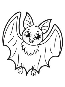 Bat coloring page free printable