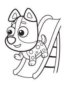 Bluey coloring page