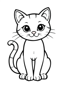 Cat coloring page Cat coloring page