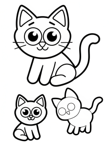 Cat coloring pages