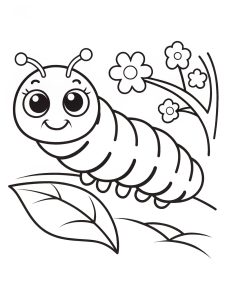 Caterpillar coloring page for toddlers Caterpillar coloring page for toddlers