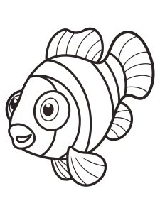 Clownfish coloring page free