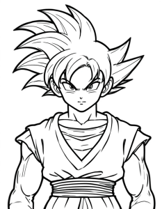 Dragon ball z Goku coloring pages Dragon ball z goku coloring pages