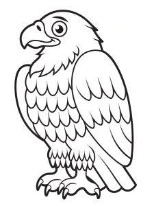 Eagle coloring page free