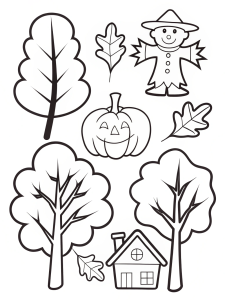 Fall coloring pages