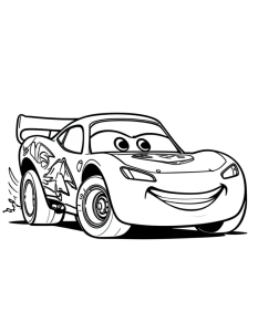 Lightning mcqueen coloring page
