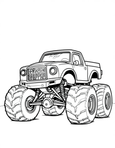 Monster truck coloring pages