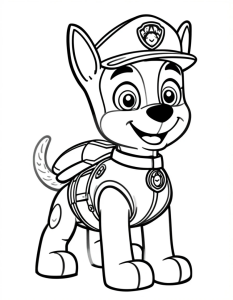 Paw patrol coloring page