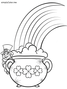 Pot of gold coloring pages Pot of gold coloring pages