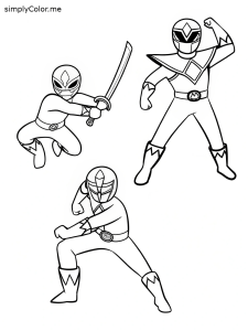 Power ranger coloring pages to print