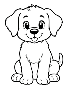 Puppy dog coloring pages