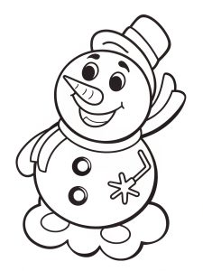Snowman coloring page