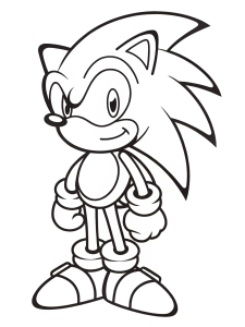 Sonic coloring pages