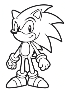 Sonic the hedgehog coloring pages