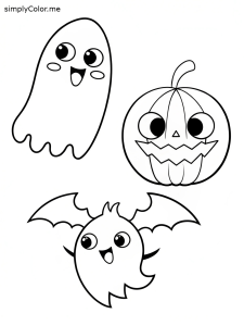 Spooky coloring pages