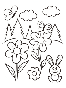 Spring coloring pages