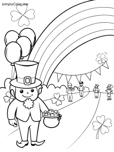 St patricks day coloring page