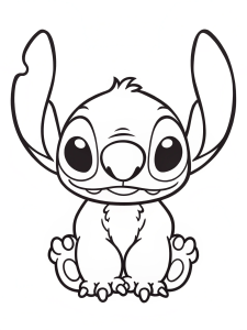 Stitch coloring pages