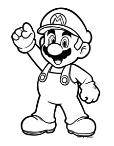 Super mario coloring pages