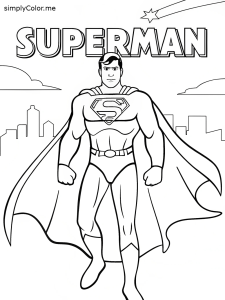 Superman coloring pages