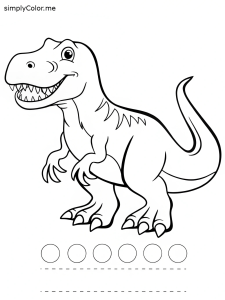 T-rex coloring pages
