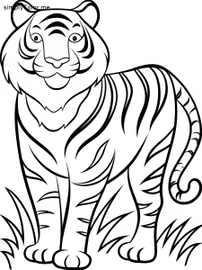 Tiger coloring book pages Tiger coloring book pages