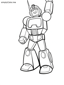Transformer coloring page