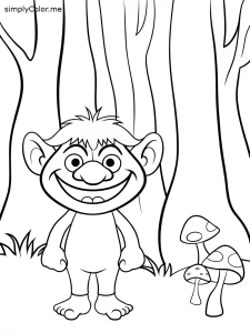 Troll coloring pages