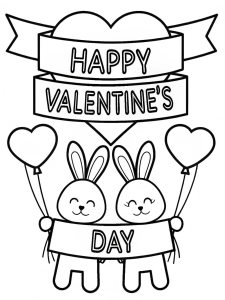 Valentines day coloring pages