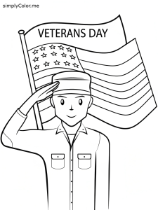 Veterans day coloring pages