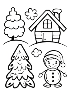Winter coloring pages
