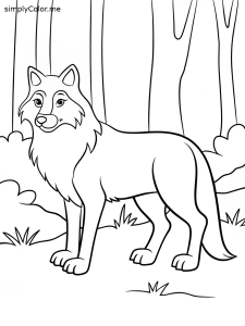 Wolf printable coloring pages Wolf printable coloring pages