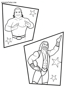 Wwe superstars coloring pages