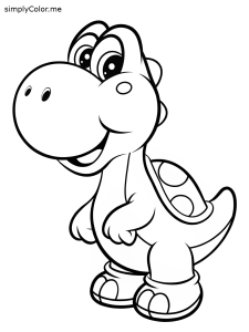 Yoshi coloring page Yoshi coloring page