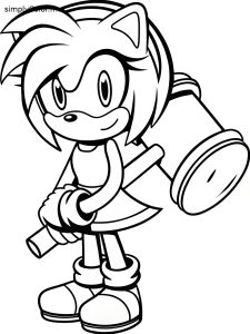 Amy sonic color page