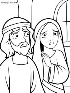 Ananias and sapphira coloring page