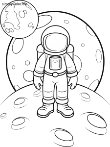 Astronaut coloring page