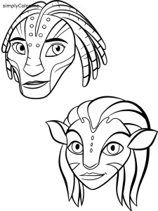 Avatar coloring pages