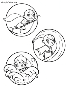 Avatar the last airbender coloring pages