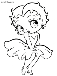 Betty boop coloring pages