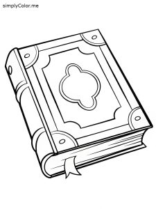 Book coloring page