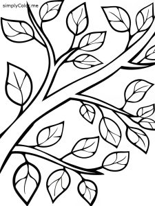 Branch coloring page