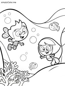 Bubble guppies color pages