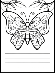 Butterfly coloring pages for adults