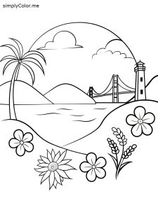 California coloring page