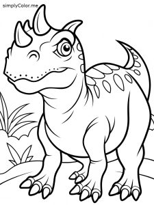 Carnotaurus coloring page
