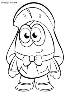 Character coloring page
